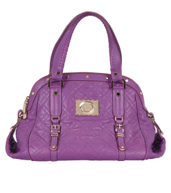 Medusa Quilted Tote, Leather, Purple, MII, 2*